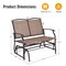 Costway Patio Glider Outdoor Rocking Bench Double 2 Person Chair Loveseat Armchair Backyard